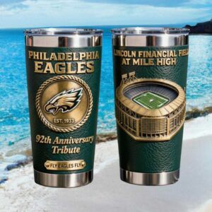 Philadelphia Eagles 92nd Anniversary Lincoln Financial Field Tribute Tumbler