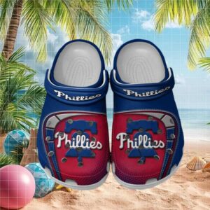 Philadelphia Phillies Custom Mlb Clog Red Blue