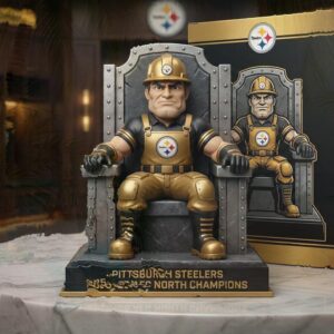 Pittsburgh Steelers 2025 AFC North Champions Locker Room Trophy Collection Ornament Pittsburgh Steelers 2025 AFC North Champions Locker Room Trophy Collection Ornament