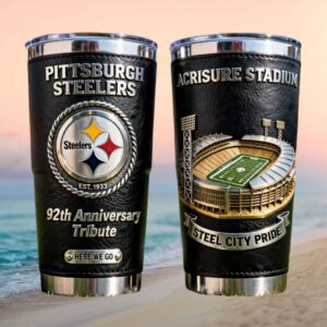 Pittsburgh Steelers 92nd Anniversary Tribute Faux Leather Texture Wrap