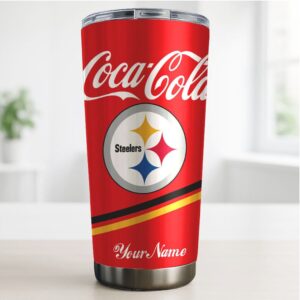 Pittsburgh Steelers x Coca Cola Personalized Name Fan Gift Tumbler