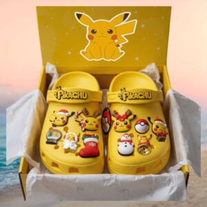 Pokemon Pikachu Classic Clogs with Holiday Charms