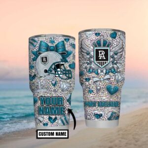 Port Adelaide Personalized Afl Fan Art Teal Glitter Graphics