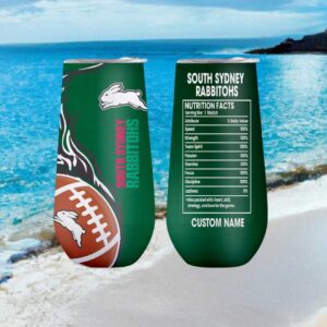 Rabbitohs Nrl Team Spirit Custom Nutrition Facts Tumbler