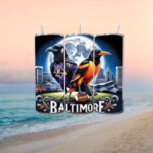 Ravens & Orioles Dual Team City Pride Tumbler