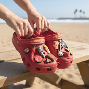 Red Hot Chili Peppers Crocs Clogs with Charms