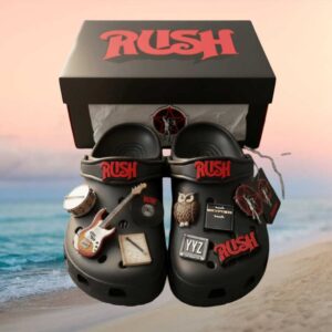 Rush Rock Band Custom Crocs with Jibbitz Charms