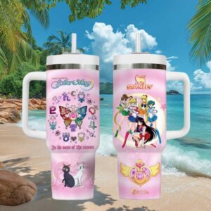 Sailor Moon Pretty Guardian Pink Magic 40oz Tumbler Wrap