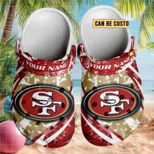San Francisco 49Ers Custom Name Nfl Team Clogs