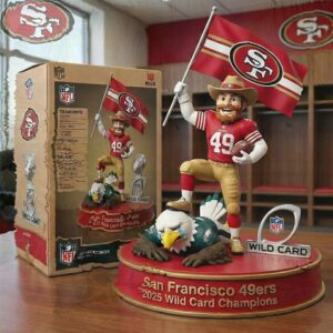 San Francisco 49ers 2025 Wild Card Champions Collectible Ornaments San Francisco 49ers 2025 Wild Card Champions Collectible Ornaments