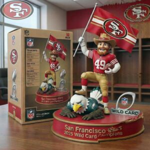 San Francisco 49ers 2025 Wild Card Champions Collectible Ornaments