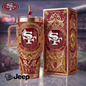 San Francisco 49ers Luxury Jeweled Rose Gold Edition Collector’s Tumbler