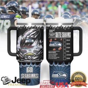 Seattle Seahawks 100% Champion Energy Custom Drink Tumbler