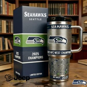Seattle Seahawks 2025 NFC West Champions Limited Edition Collector’s Tumbler