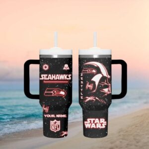 Seattle Seahawks Star Wars Darth Vader Personalized Tumbler