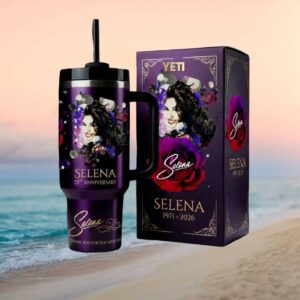 Selena Quintanilla 55th Anniversary (1971 2026) Floral Tribute 40oz Tumbler