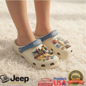 Sewing Collection Crocs Clogs with Charms