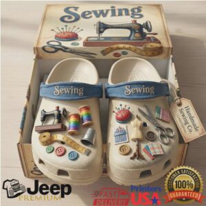 Sewing Collection Crocs Clogs with Charms