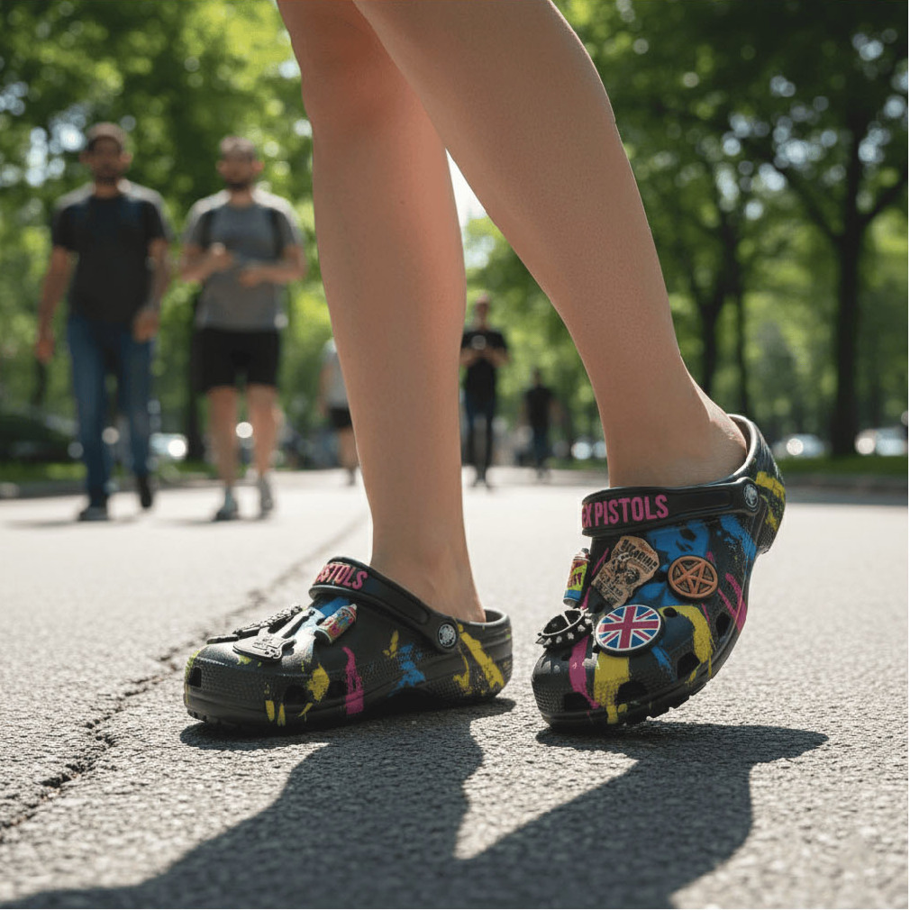 Sex Pistols Crocs Clog with Charms Sex Pistols Crocs Clog with Charms