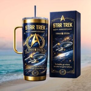 Star Trek 60th Anniversary 1966 2026 Enterprise Edition 40oz Tumbler