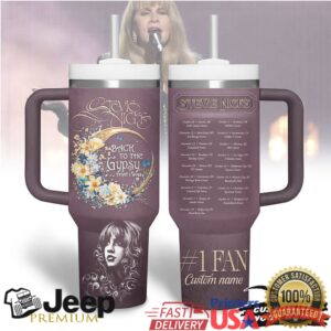 Stevie Nicks Back to the Gypsy That I Was Custom Tumbler