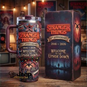 Stranger Things 10th Anniversary Upside Down Collector’s 40oz Tumbler