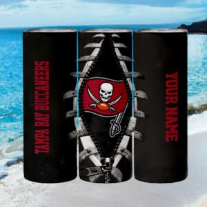 Tampa Bay Buccaneers Nfl Pirate Logo Zipper Style Custom Tumbler