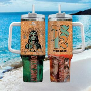 Taylor Swift Eras Tour Glitter Tumbler Wrap Custom Name