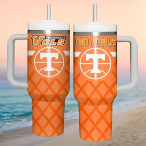 Tennessee Volunteers “Go Vols” Basketball Net Design 40oz Tumbler