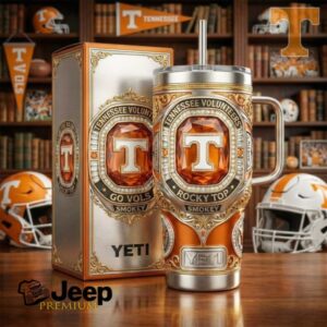 Tennessee Volunteers “Rocky Top” Smokey Edition Jewel Inset 40oz Tumbler