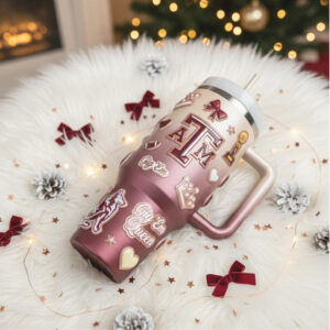 Texas A&M Aggies Gig 'Em Queen Maroon Gradient 40oz Tumbler