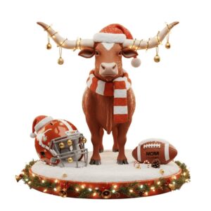 Texas Longhorns Football Christmas Desktop Ornament