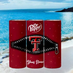 Texas Tech Red Raiders Dr Pepper Big 12 Zipper Design
