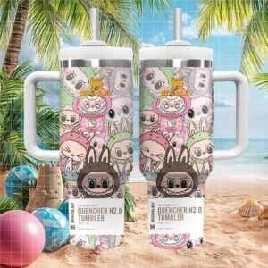 The Monsters Labubu Style Colorful Character Collage Design