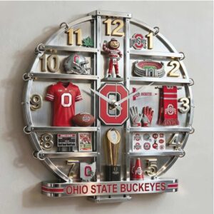 The 'O'fficial Ohio State Game Day Acrylic Wall Clock
