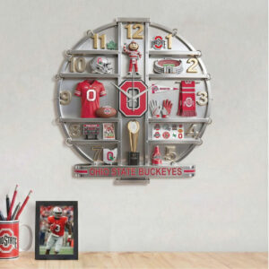 The 'O'fficial Ohio State Game Day Acrylic Wall Clock