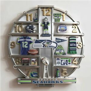The Ultimate Seattle Seahawks Fan’s Collectible Acrylic Wall Clock The Ultimate Seattle Seahawks Fan’s Collectible Acrylic Wall Clock