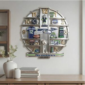 The Ultimate Seattle Seahawks Fan's Collectible Acrylic Wall Clock