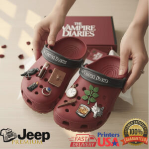 The Vampire Diaries Crocs Clogs with Jibbitz Charms