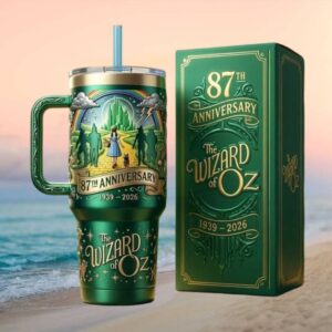 The Wizard of Oz 87th Anniversary Emerald City 40oz Travel Tumbler