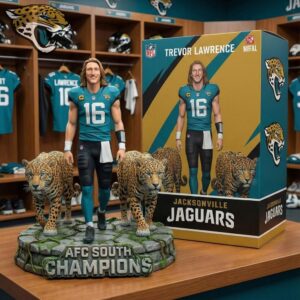 Trevor Lawrence Jacksonville Jaguars AFC South Champions Desktop Ornament