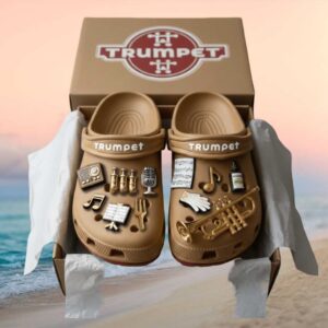 Trumpet Brand Musical Charm Clogs