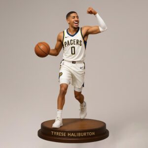Tyrese Haliburton Indiana Pacers Action Figurine Desktop Ornament