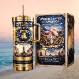 USA 250th Anniversary 1776 2026 Semiquincentennial Legacy 40oz Tumbler