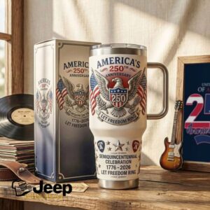 USA 250th Anniversary Semiquincentennial Celebration “Let Freedom Ring” Tumbler