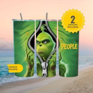 Unique Grinch Designs Skinny Tumbler