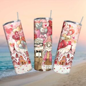 Up Movie Inspired Valentine's Day Couple's Tumbler