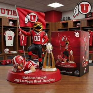 Utah Utes Football 2026 Las Vegas Bowl Champions Desktop Ornament