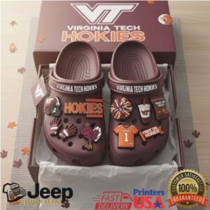 Virginia Tech Hokies Classic Clogs with Team Charms