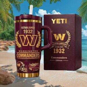 Washington Commanders Established 1932 Commemorative 40oz Tumbler